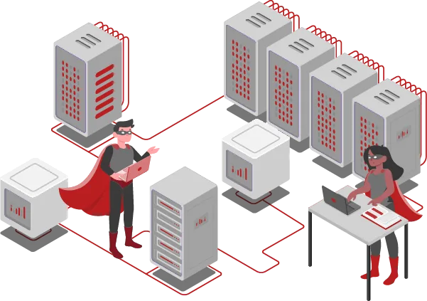 Managed Server Datacenter Grafik
