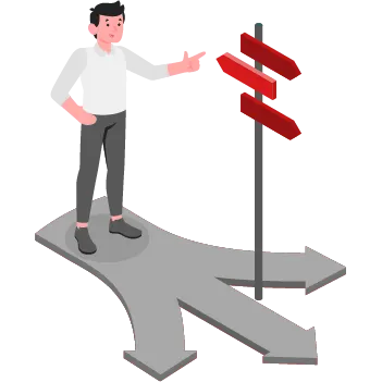 Wie geht´s weiter! Kunde trifft Entscheidung